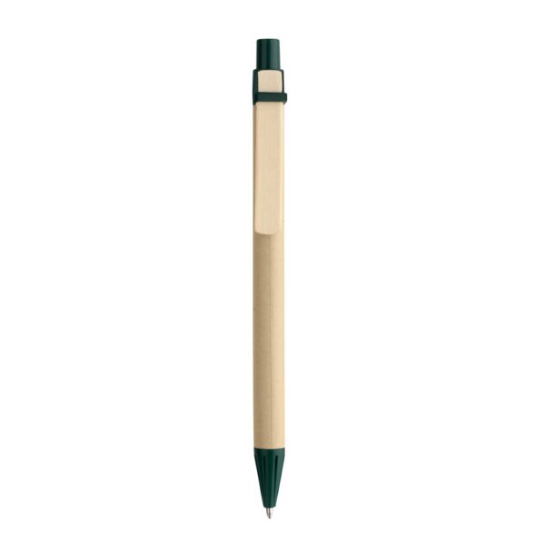 NAIROBI. Kraft paper ball pen with wooden clip