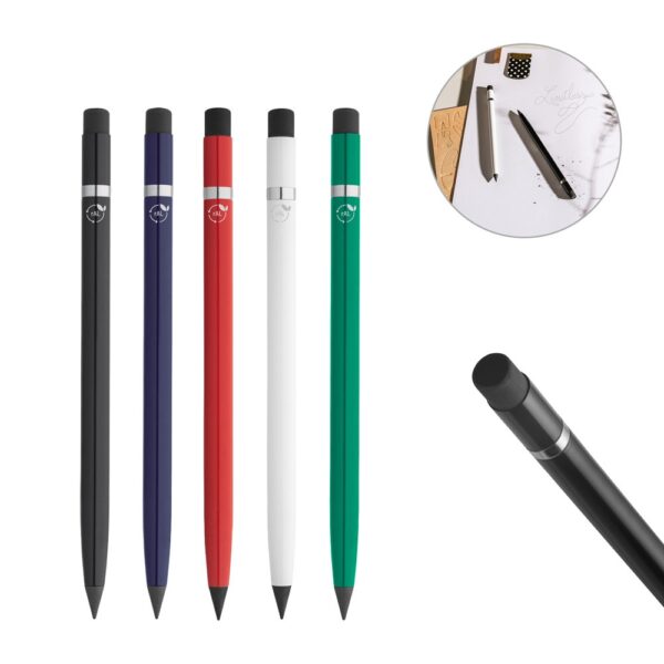 91696_set LIMITLESS. Inkless pen with recycled aluminium body (100% rAL)