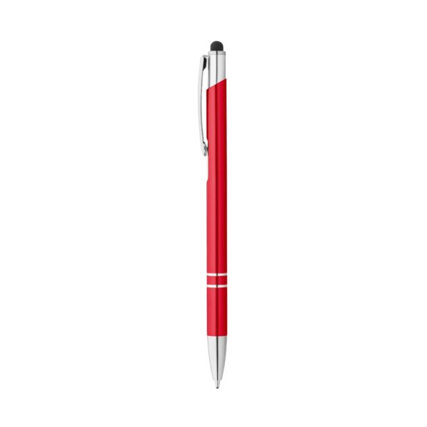 GALBA. Aluminium ball pen with touch tip and clip