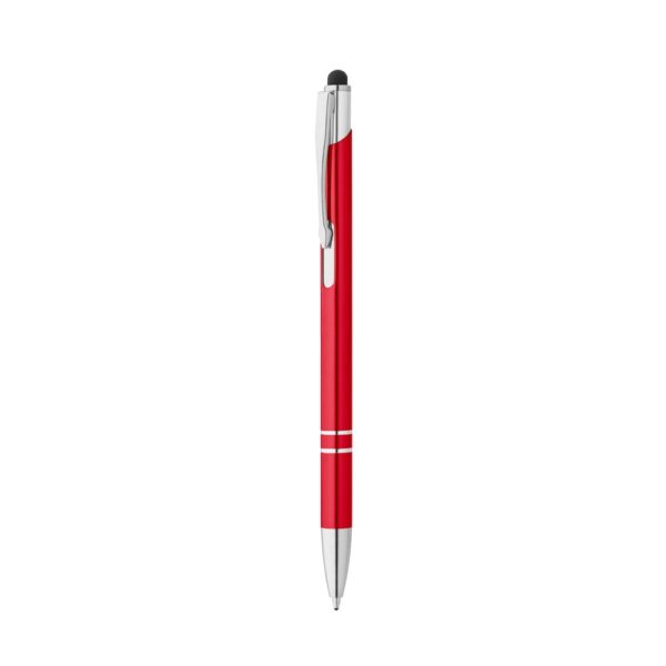 GALBA. Aluminium ball pen with touch tip and clip
