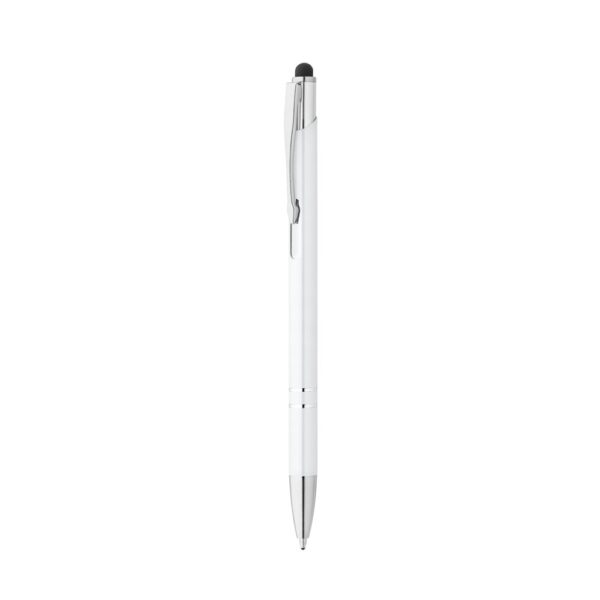 GALBA. Aluminium ball pen with touch tip and clip