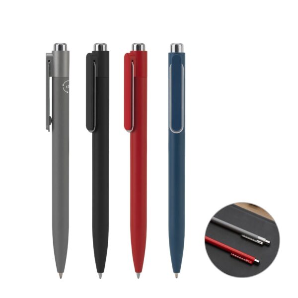 91949_set KYLIE. Aluminium ballpoint (94% recycled) with innovative clip