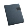 RIORDAN. A4 folder in imitation linen and PU with lined pages