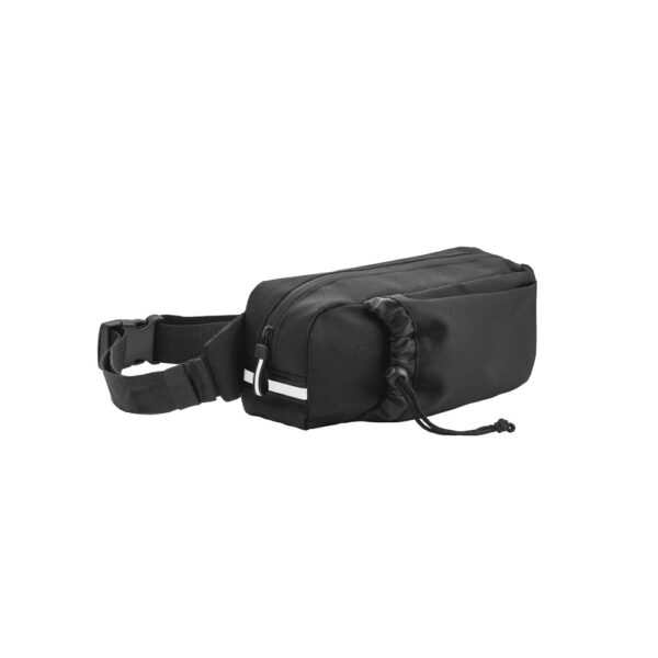 DELFOS POUCH. 300D recycled polyester and 600D recycled polyester waist bag with reflective elements