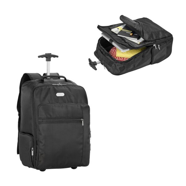 AVENIR. 17" Laptop trolley backpack in 1680D and 300D polyester