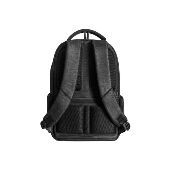 92195_103-b RE-BOSTON. Water-resistant 2Tone recycled nylon laptop backpack with 210D compartment