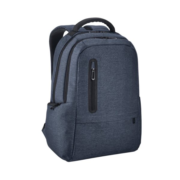 92195_104 RE-BOSTON. Water-resistant 2Tone recycled nylon laptop backpack with 210D compartment
