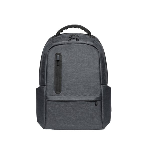 92195_133-a RE-BOSTON. Water-resistant 2Tone recycled nylon laptop backpack with 210D compartment