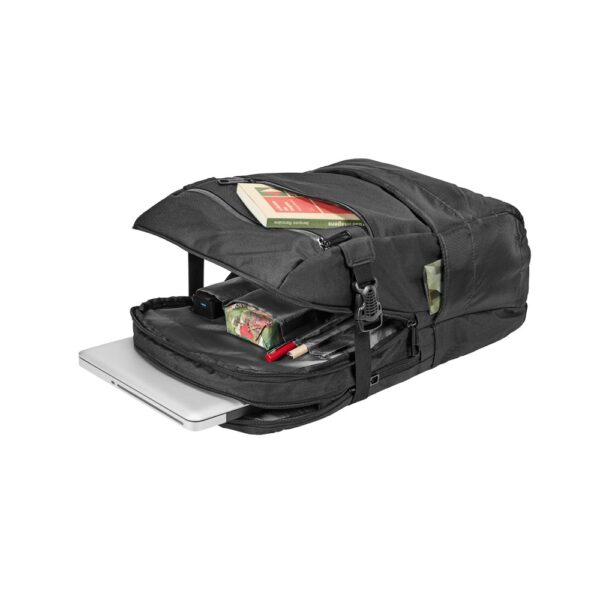 ZIPPERS BPACK. 15'6" Laptop backpack in 300D polyester and 840D jacquard