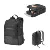 ZIPPERS BPACK. 15'6" Laptop backpack in 300D polyester and 840D jacquard
