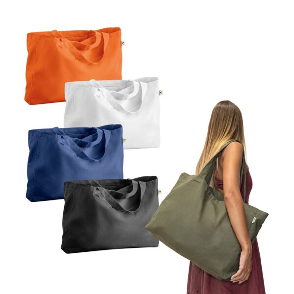 CAMDEN. Cotton (50%), recycled cotton (30%) and polyester (20% rPET) bag (280 g/m²)