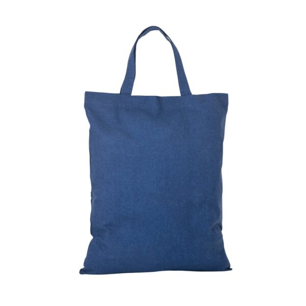 SIENA. Foldable bag in cotton (50%), recycled cotton (30%) and polyester (20% rPET) (140 g/m²)