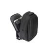YANGON BPACK. Anti-theft backpack, in twill with water-repellent coating and high-density 600D recycled polyester, for 17'3" laptop