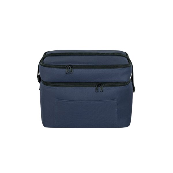 CANCUN LARGE. Thermal bag in 600D, recycled polyester, with adjustable webbing strap 14 L