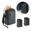 92637_set OSASCO. 15" laptop backpack in high-density 600D recycled polyester