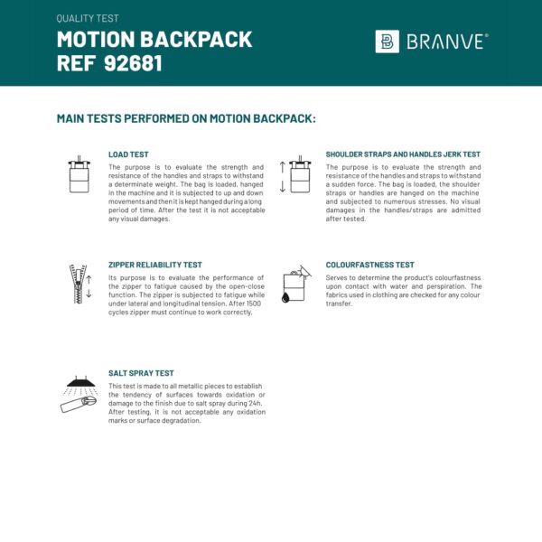 92681_a MOTION BACKPACK. 600D twill polyester and PU backpack