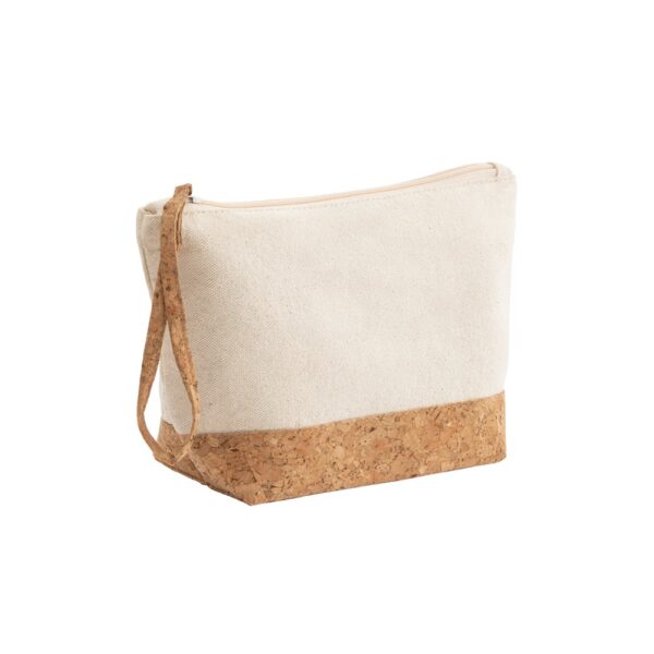 BLANCHETT. 100% cotton and cork toiletry bag
