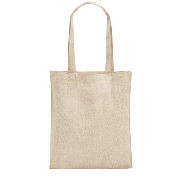 RYNEK. Recycled cotton bag (70%) and polyester (30% rPET) (140 g/m²)