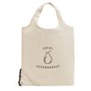 92922_150-a-logo ORLEANS. 100% cotton foldable bag (100 g/m²)