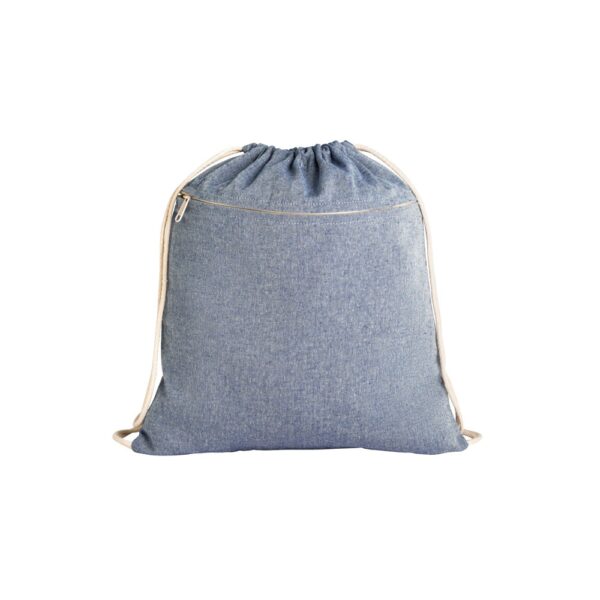 CHANCERY. Drawstring bag in recycled cotton (70%), polyester (30% rPET) (140 g/m²)