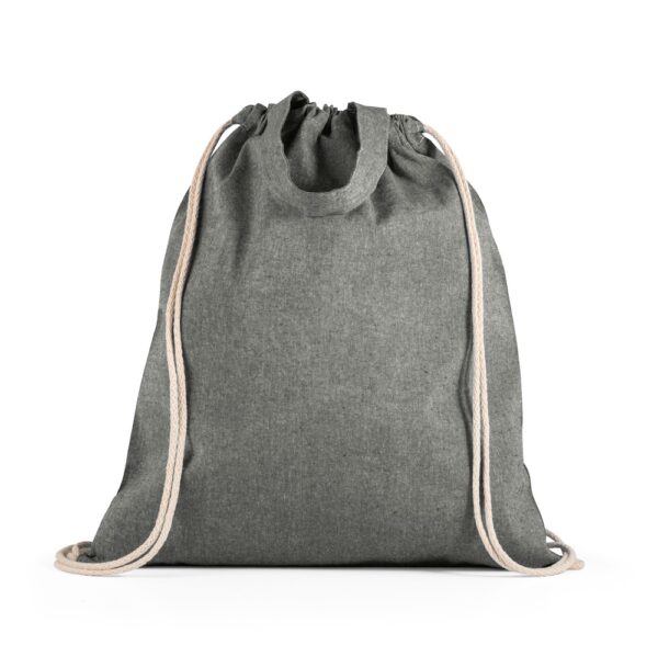 RISSANI. Drawstring bag with recycled cotton (70%) and polyester (30% rPET) (140 g/m²)