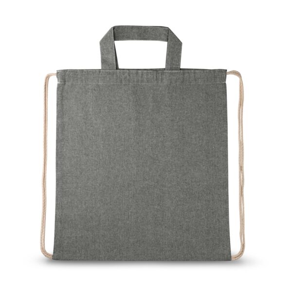 RISSANI. Drawstring bag with recycled cotton (70%) and polyester (30% rPET) (140 g/m²)