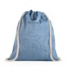 RISSANI. Drawstring bag with recycled cotton (70%) and polyester (30% rPET) (140 g/m²)