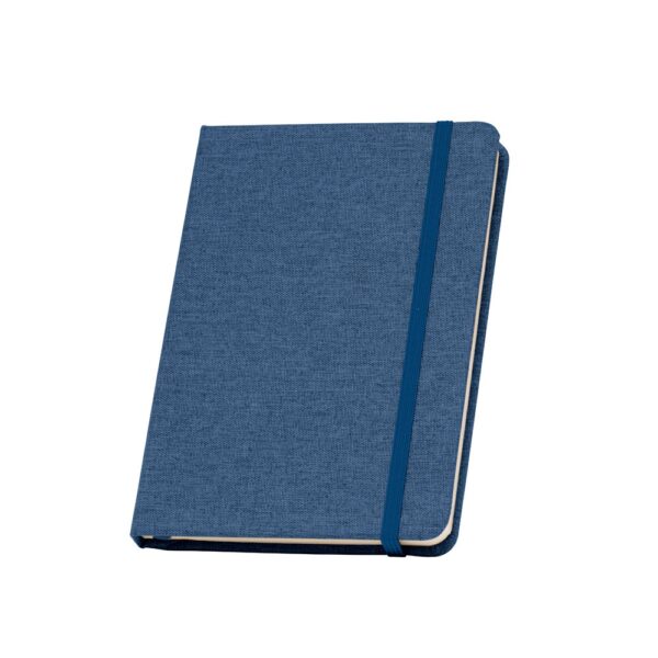 BOYD. A5 notebook in recycled polyester (100% rPET) with lined sheets