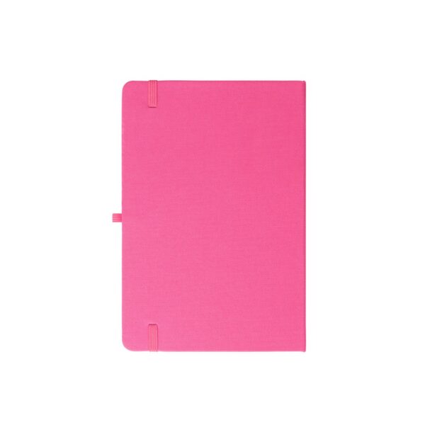 ANNE. A5 notebook in recycled polyester (100% rPET) with lined pages