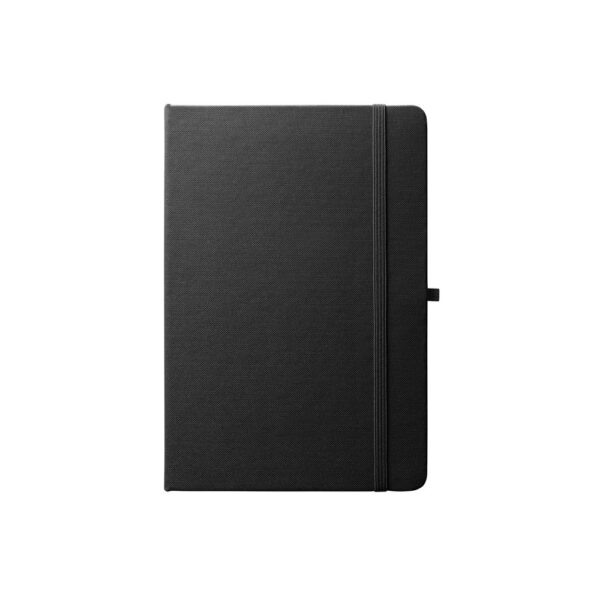 ANNE. A5 notebook in recycled polyester (100% rPET) with lined pages