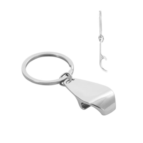93394_set HELLI. Metal keyring with bottle opener