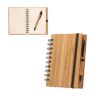 DICKENS A5. A5 spiral notebook in bamboo with 100% recycled paper