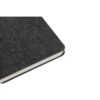 MISHIMA. A5 notebook with semi-hard cover in recycled felt (100% rPET) with rings and lined pages
