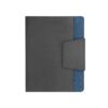 RUSSEL. PU and polyester fabric cover with A5 notebook with plain pages
