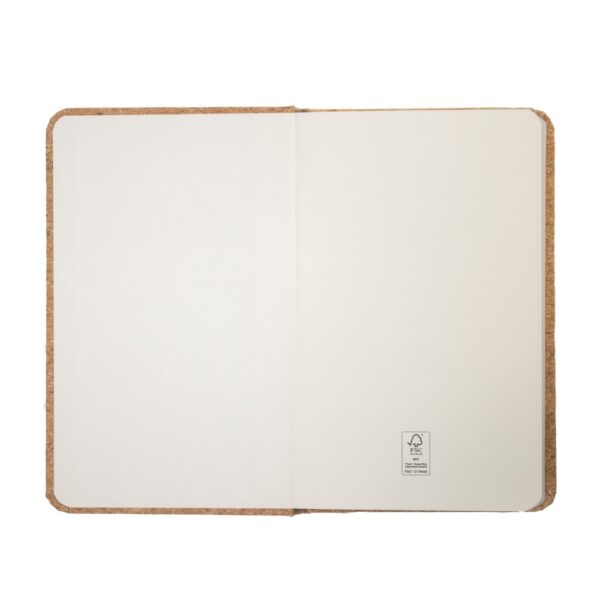 93808_160-c HAWKINS. Pocket cork notebook with 160 plain pages