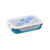 93847_104 SAFFRON. Lunch Box. Retractable hermetic box in silicone and PP 640 mL
