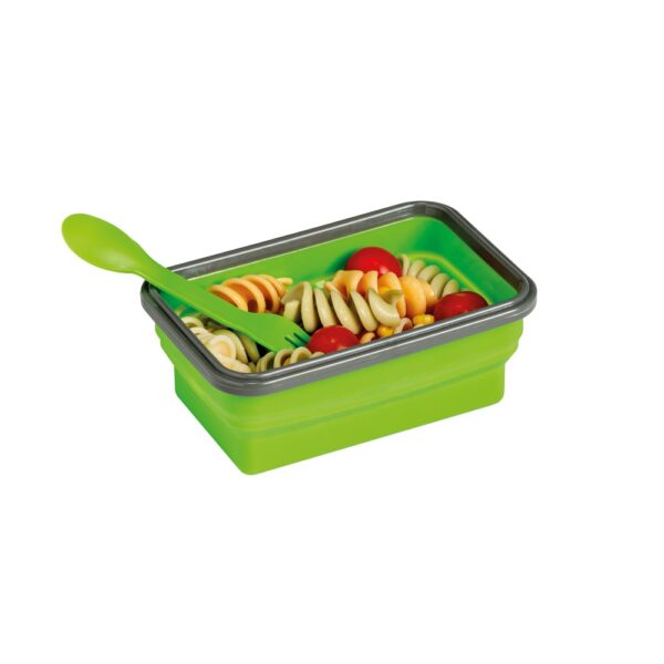 93847_119-d SAFFRON. Lunch Box. Retractable hermetic box in silicone and PP 640 mL