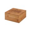 93996_160-box-logo ARNICA. Bamboo tea box with 4 compartments and magnet closure