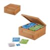 93996_set ARNICA. Bamboo tea box with 4 compartments and magnet closure
