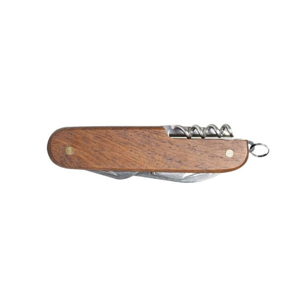 BELPIANO. Multifunction pocket knife in stainless steel and wood