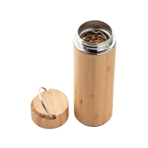 SOW. Bamboo and stainless steel thermos 440 mL