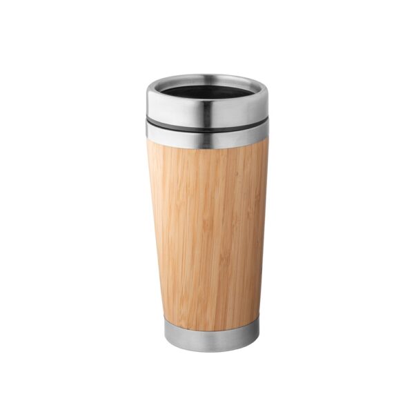 PIETRO. Bamboo and stainless steel travel cup 500 mL