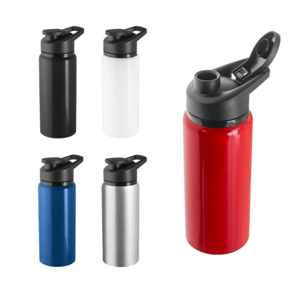SHAWN. Sports bottle in 100% recycled aluminium 660 mL