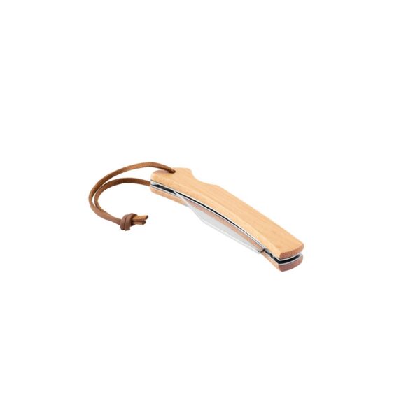RANGER. Pen Knife with stainless steel blade and bamboo handle