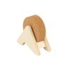 PLYCORK. Plywood stand with 6 cork coasters