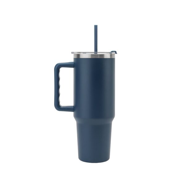 JOYNER XL. Large stainless steel travel cup (91% recycled) with vacuum insulated double wall and a matt finish 1300 mL