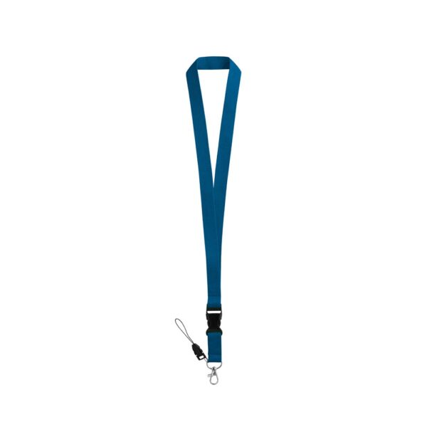ANQUETIL. Polyester lanyard with metal carabiner