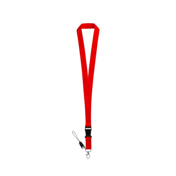 ANQUETIL. Polyester lanyard with metal carabiner