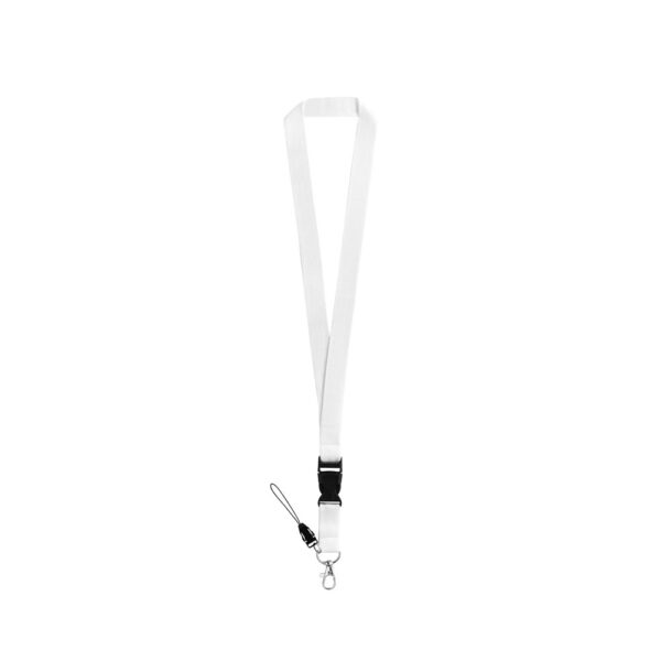 ANQUETIL. Polyester lanyard with metal carabiner