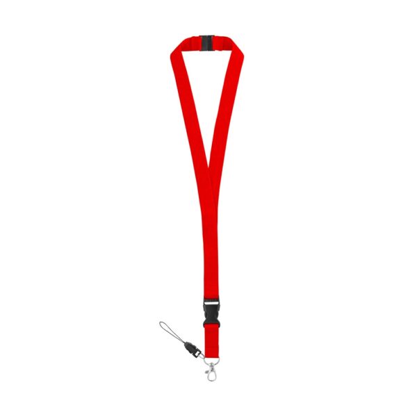MURRAY. Polyester lanyard with metal carabiner